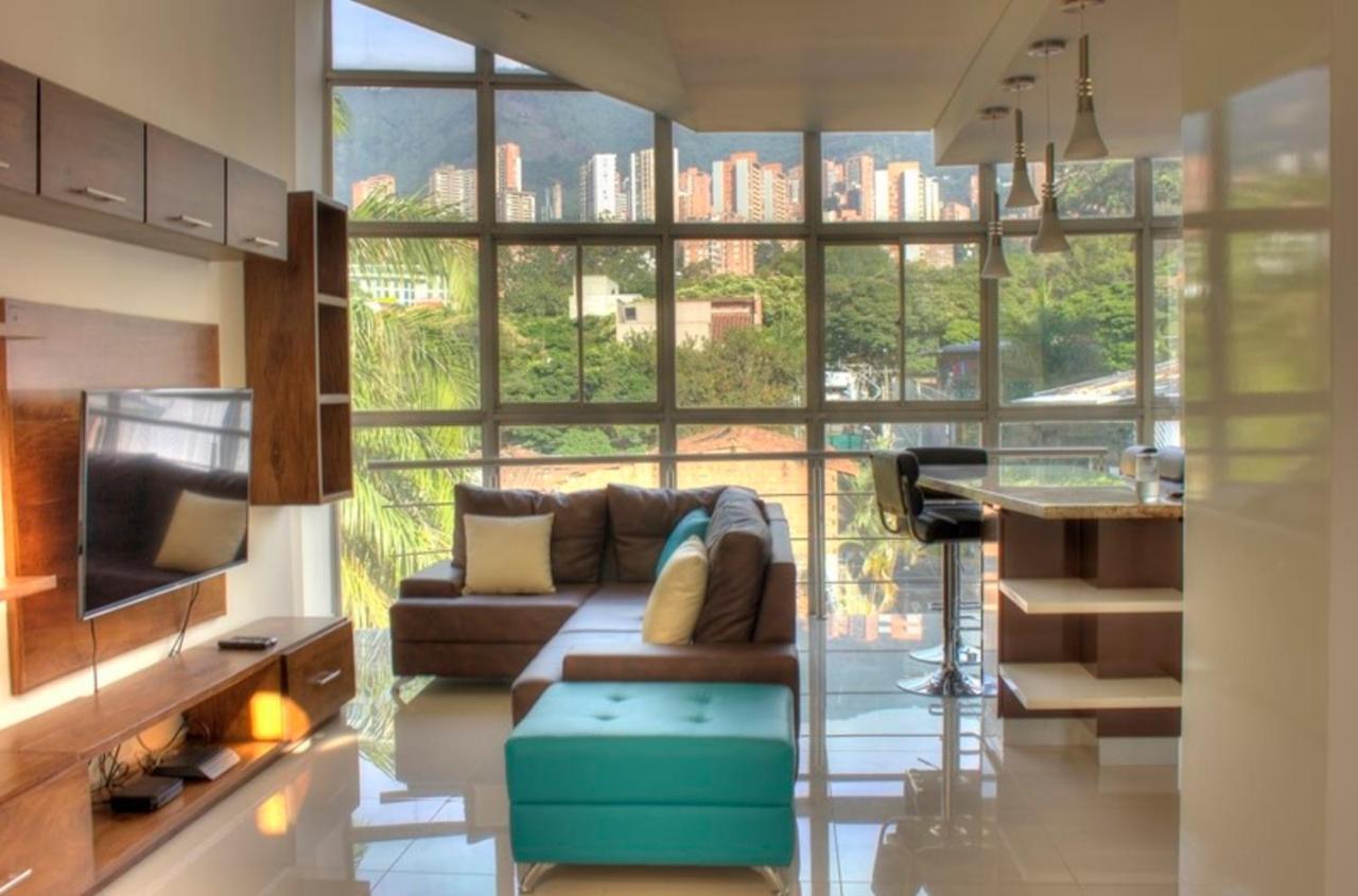 Apartamento Lleras Ac Hot Tub Medellín Exteriör bild